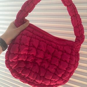 [HARD TO FIND]COS mini quilted bag Bright Pink NWOT